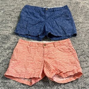 Old Navy Women’s 5 Inch Coral & Fish Print‎ Shorts 2-Pack Size 6